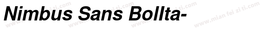 Nimbus Sans BolIta字体转换